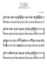 Téléchargez l'arrangement pour piano de la partition de Lluba, chant tzigane en PDF